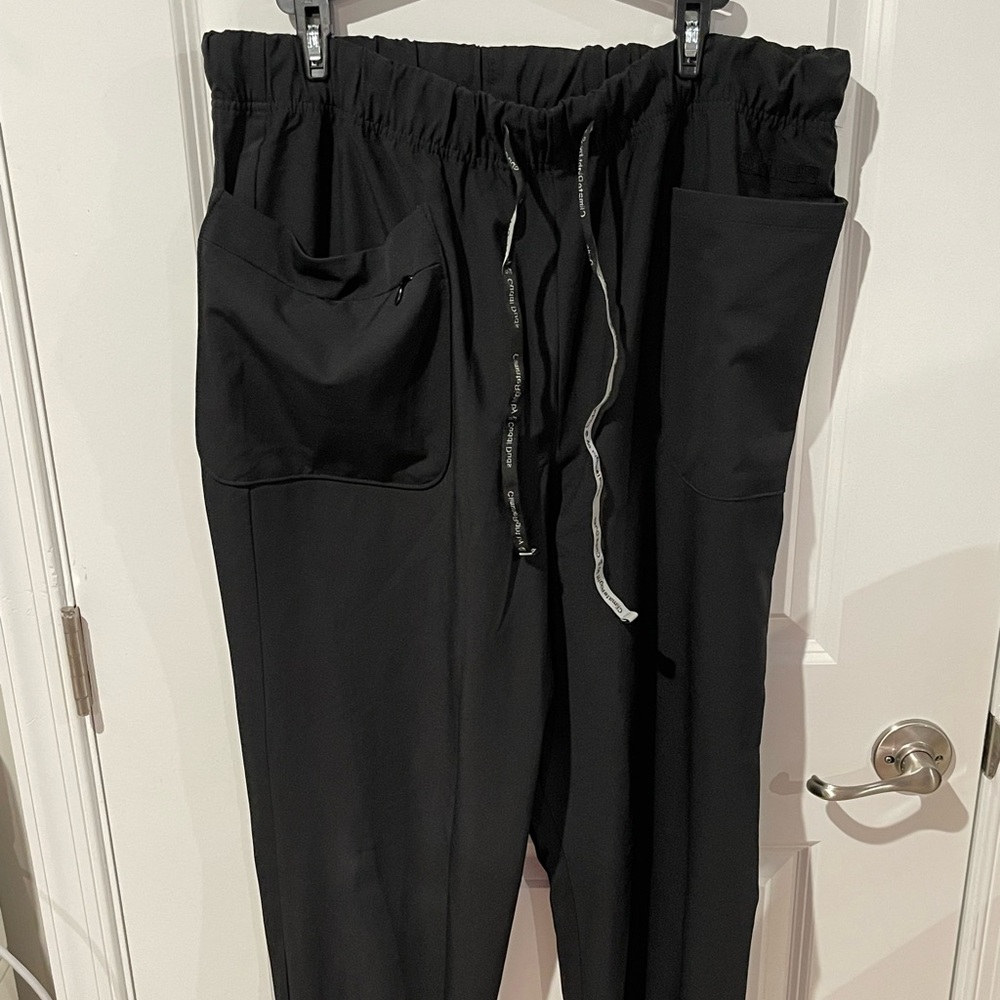 Cuddl Duds Black Scrub Pants